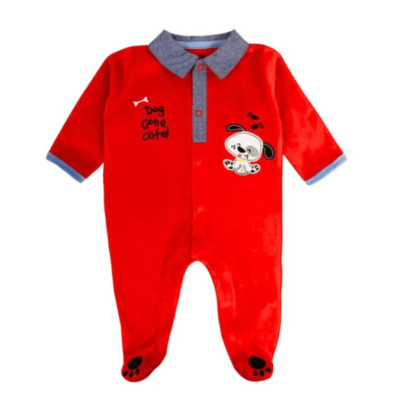 Enterito Bebe Niño Pijama Tedmimak Plush Perro-0