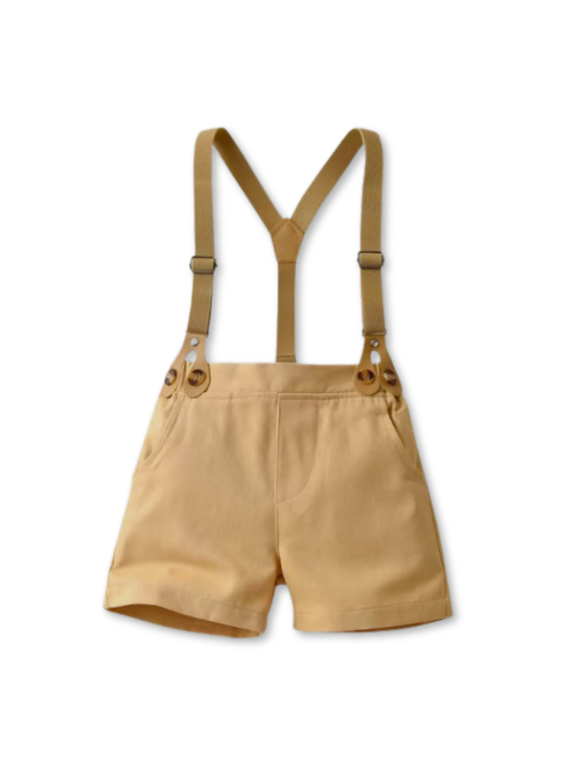 Conjunto de vestir con corbatín y pantalón corto de 6 meses a 6 años-1