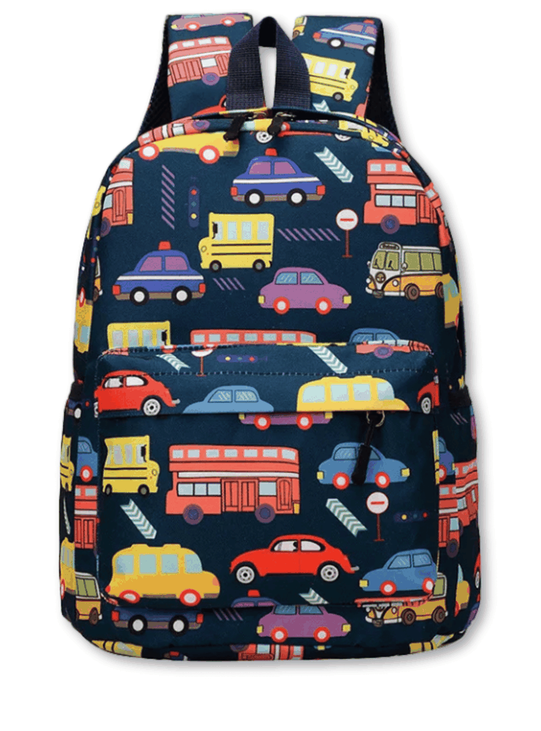 Mochila Infantil 2 a 4 años Jardín Escuela 33cm Niño Niña Dark Blue Bus-0