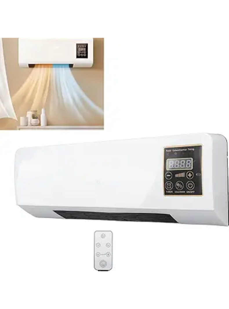 LINE Calefactor y Ventilador 2 en 1 Portátil Modular Pared Mesa