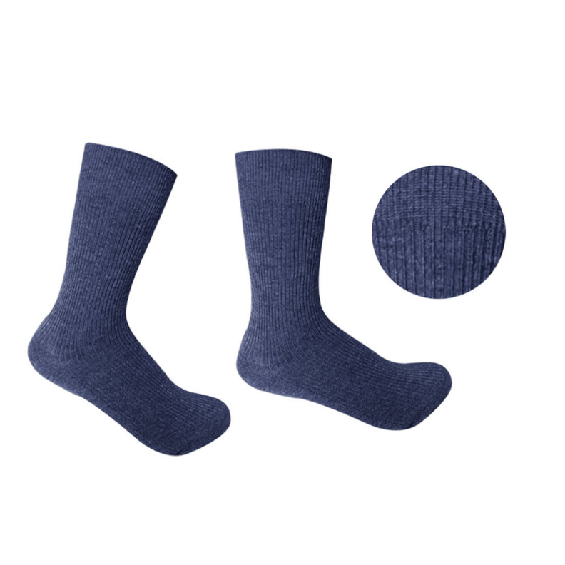Pack 5 Calcetines Escolar Corto Azul Algodón OMAS-2