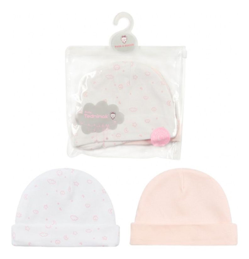 Set de 2 Gorros  para Recién Nacido Tedmimak-0