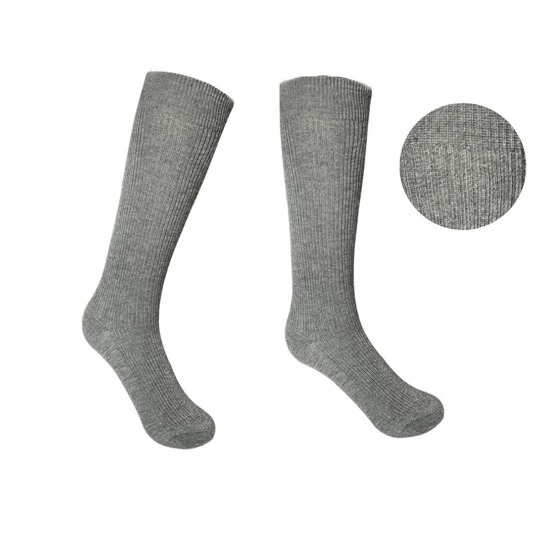 Pack 1 Calcetines Escolar Largo Gris Algodón OMAS-2