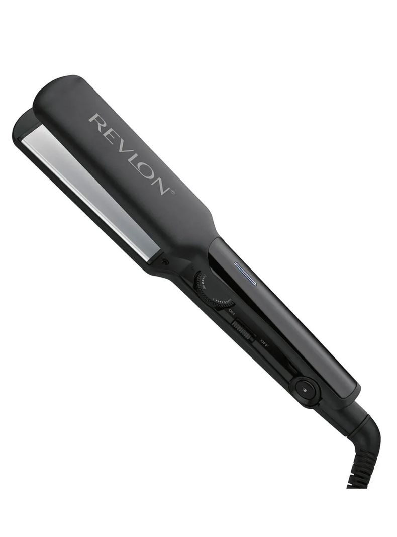 Plancha Alisadora De Cabello Revlon Placas De Cerámica Alaciadora Negra RVST2182