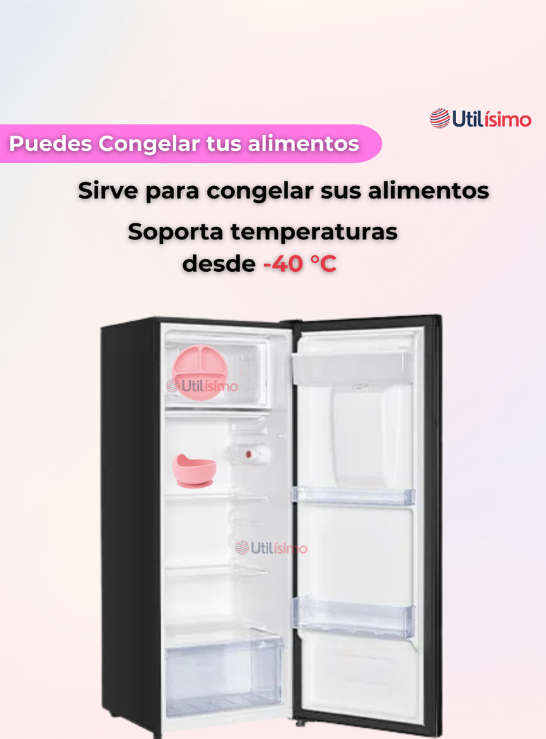 Set De Alimentación Bebé Silicona Con Vaso 11 Piezas Libre BPA Rosa Claro-4
