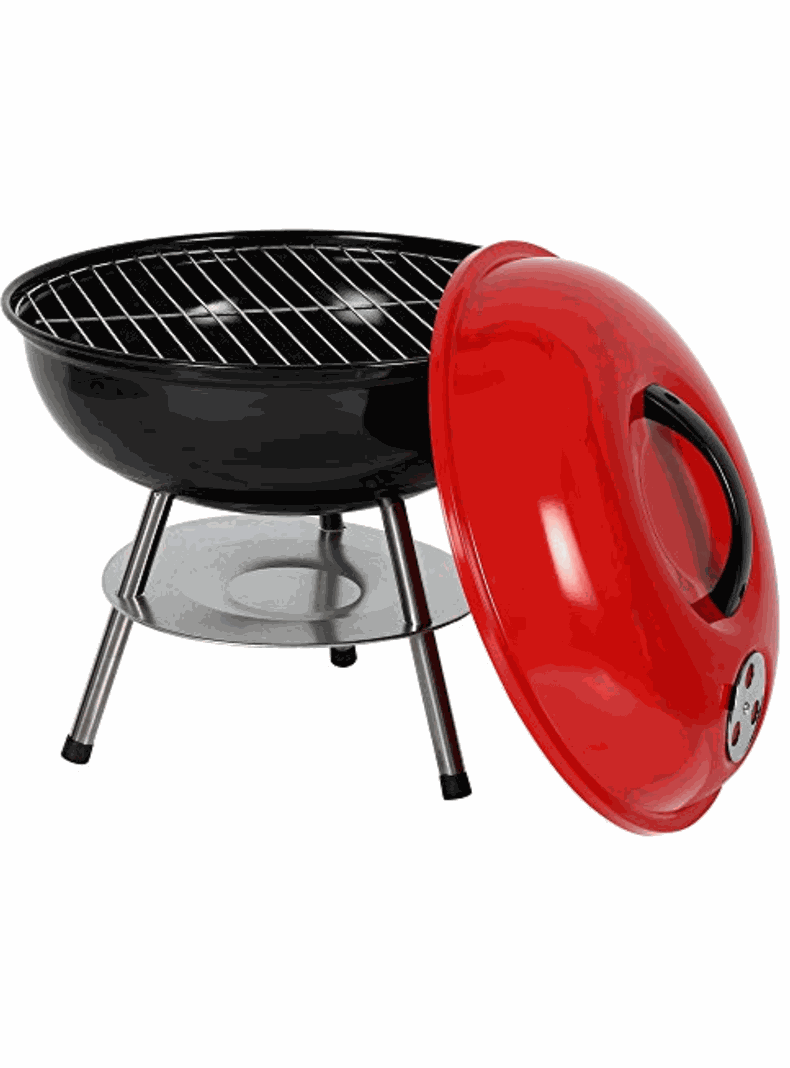 Parrillera Portátil a Carbón Ergonómica Acero Inoxidable-7
