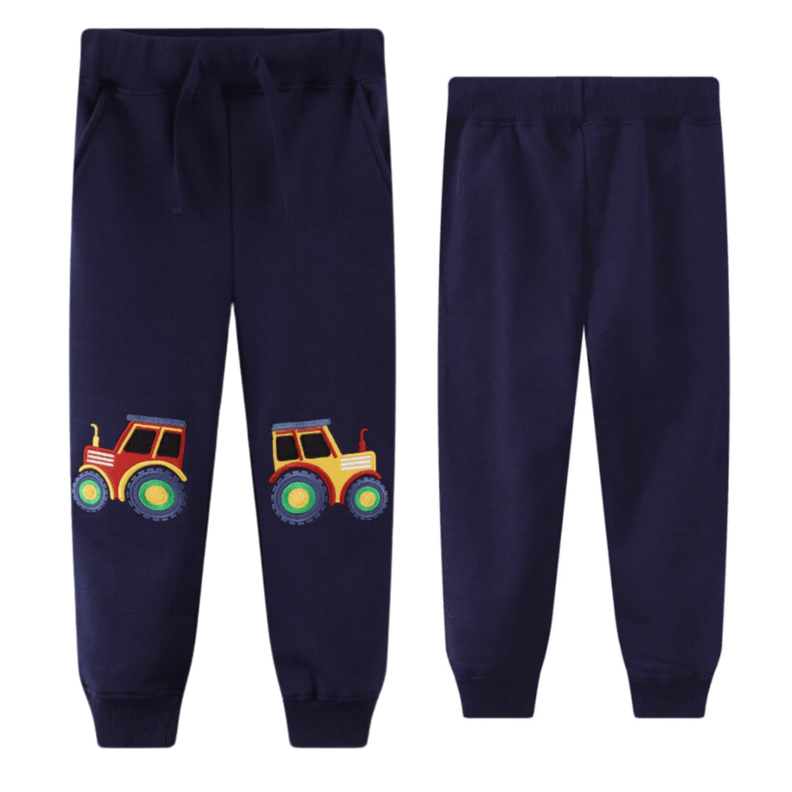 Pantalon Buzo Niño 100% Algodón Tractor Jump Kids-0