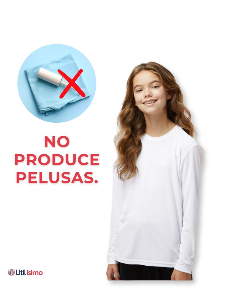 Camiseta Polar Primera Capa Niña Invierno-5