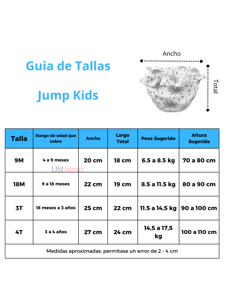 Shorts de Baño con Vuelos para Niña 2 a 7 años Jump Kids Surtido-3