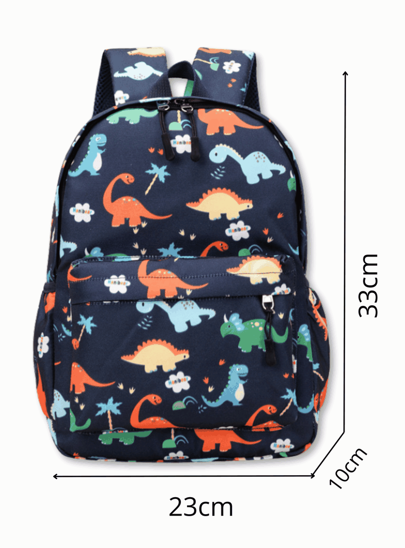 Mochila Infantil 2 a 4 años Jardín Escuela 30cm Niño Niña Navy Blue Dinosaurs-1