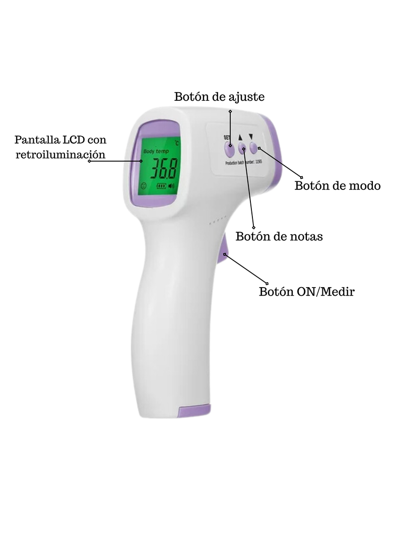 Kit Saturómetro De Dedo + Tensiómetro Digital + Termómetro De Frente-1