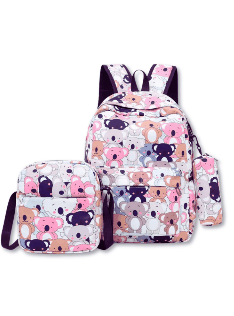 Pack Mochila Lonchera Estuche 43cm Juvenil y Escolar Koala-0