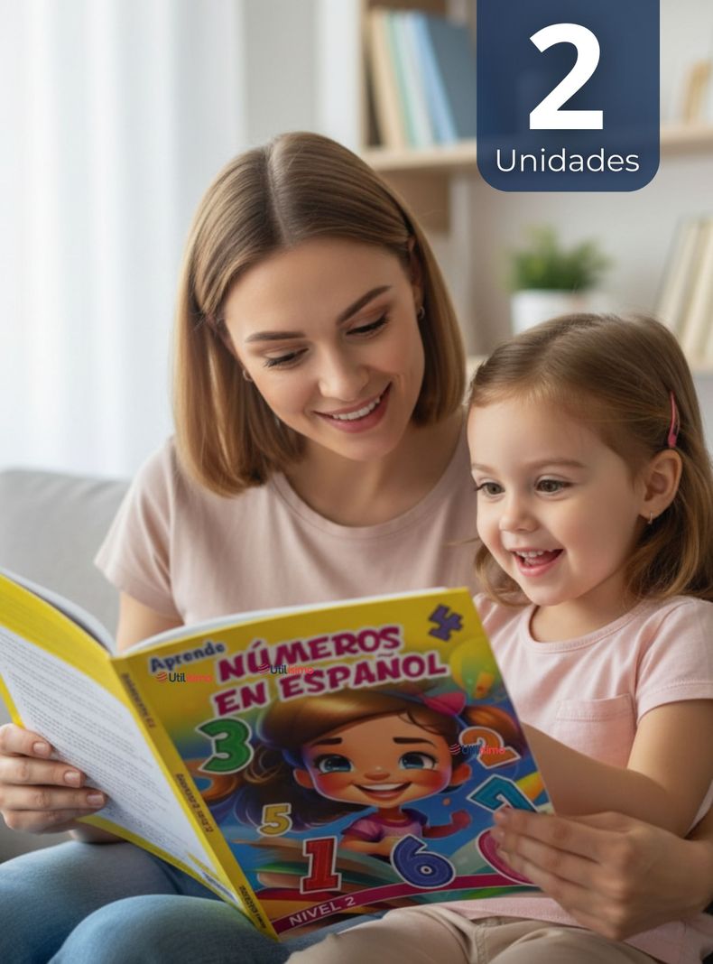 Pack 2 Libros De Aprendizaje Numeros Espanol Educativo Disenos Surtidos