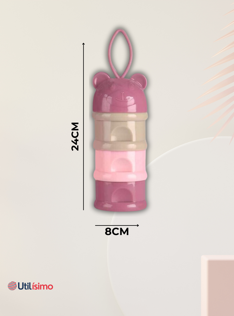 Dispensador De Alimentos Portátil Multicapa Libre de BPA Bebés Niña-2