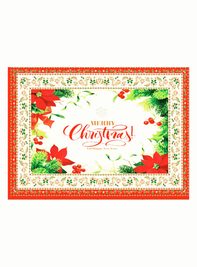 Mantel Navidad Merry Christmas Tela Poliéster 137x240 cm-3