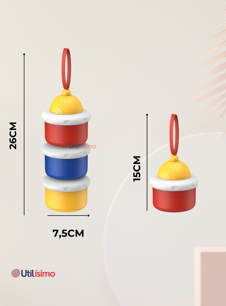 Dispensador De Alimentos Portátil Para Bebés Multicapa Libre de BPA-2