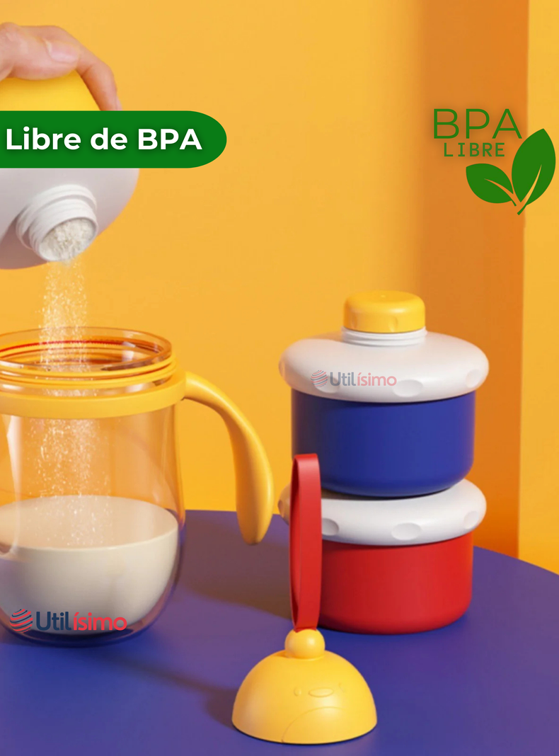 Dispensador De Alimentos Portátil Para Bebés Multicapa Libre de BPA-3