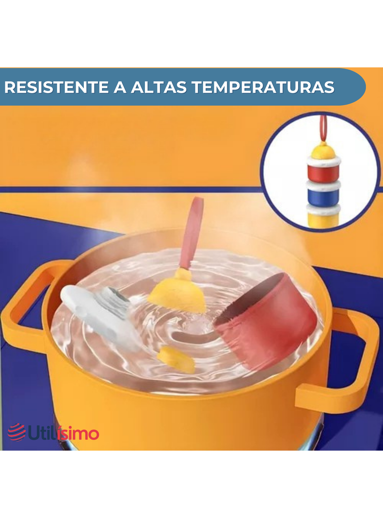 Dispensador De Alimentos Portátil Para Bebés Multicapa Libre de BPA-5