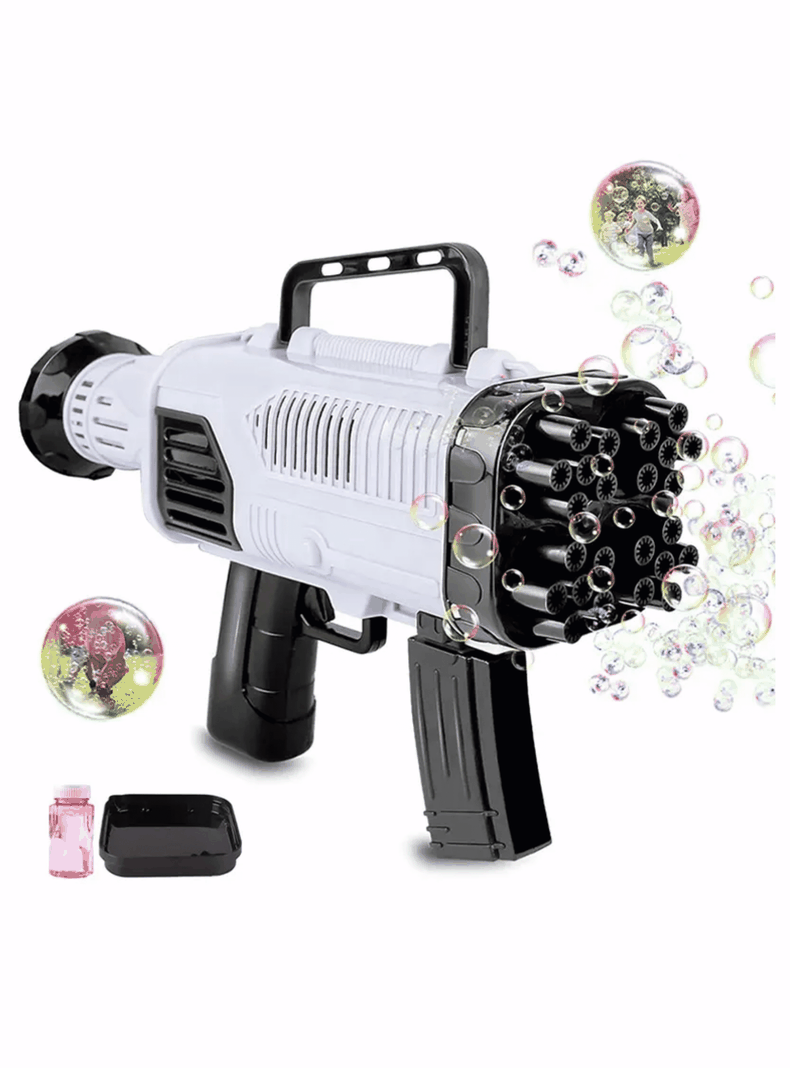 Pistola De Burbujas 44 Agujeros Eléctrica Manual Juguete Niño-1
