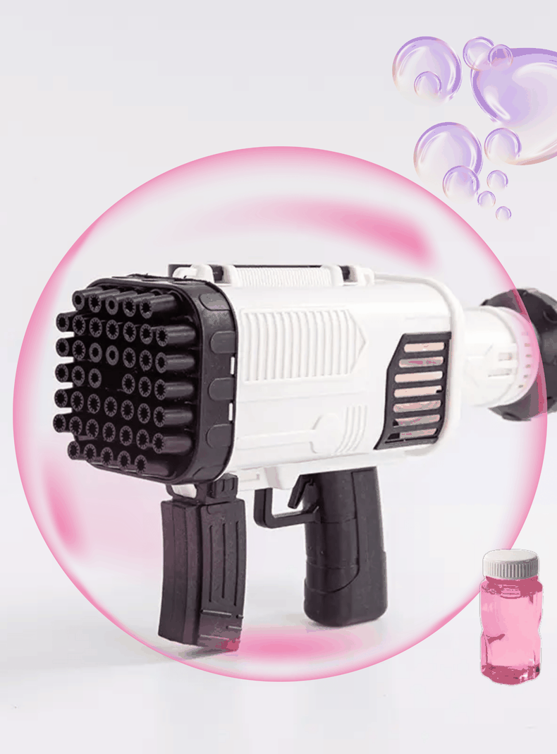 Pistola De Burbujas 44 Agujeros Eléctrica Manual Juguete Niño-3