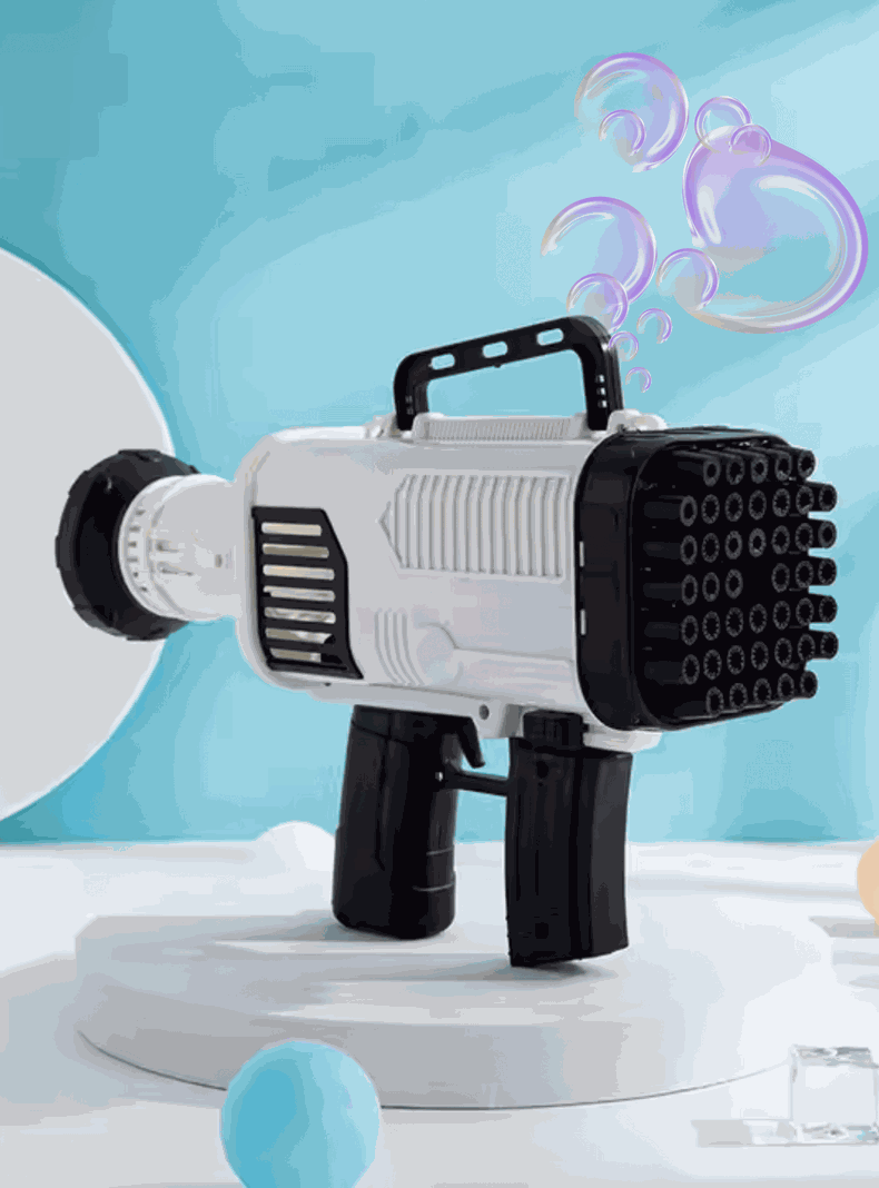 Pistola De Burbujas 44 Agujeros Eléctrica Manual Juguete Niño-4
