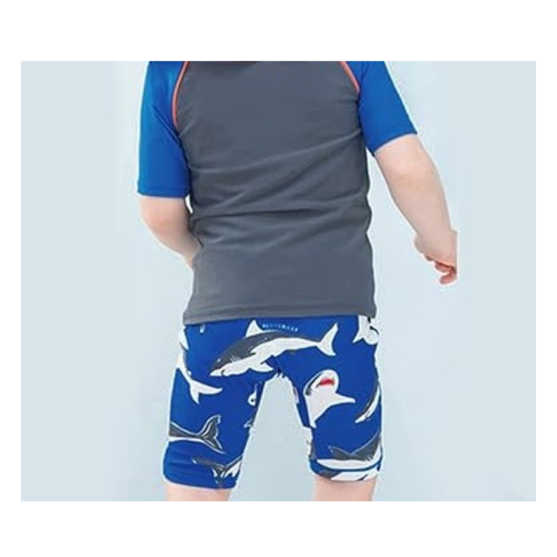 Traje De Baño 2 Piezas Manga Larga Niño Jump Kids Tiburón-3