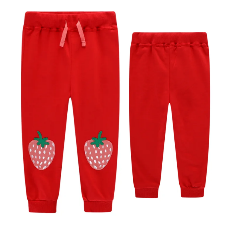 Pantalon Buzo Niña 100% Algodón Frutillas Jump Kids-0