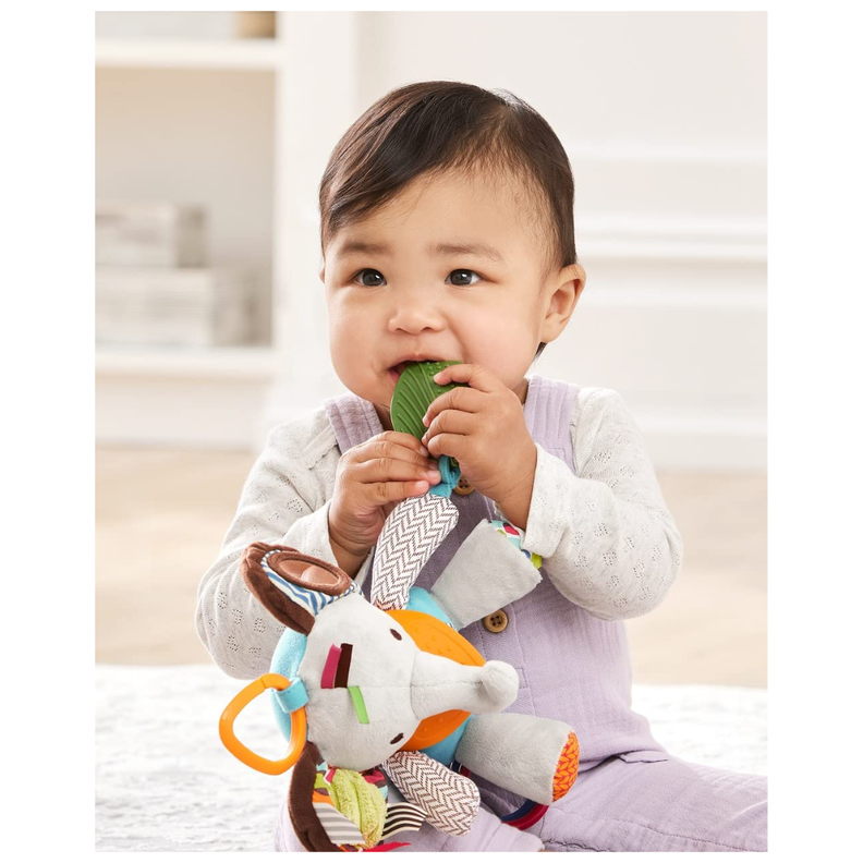 Sonajero Mordedor Elefante Peluche Sensorial-2
