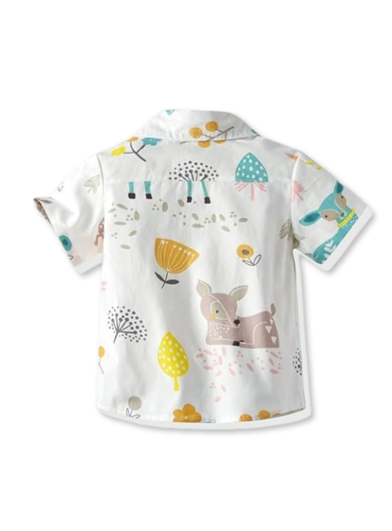 Conjunto de Vestir con Pantalón y Tirantes Bebé Niño 9 meses a 6 años Animal Cartoon-3