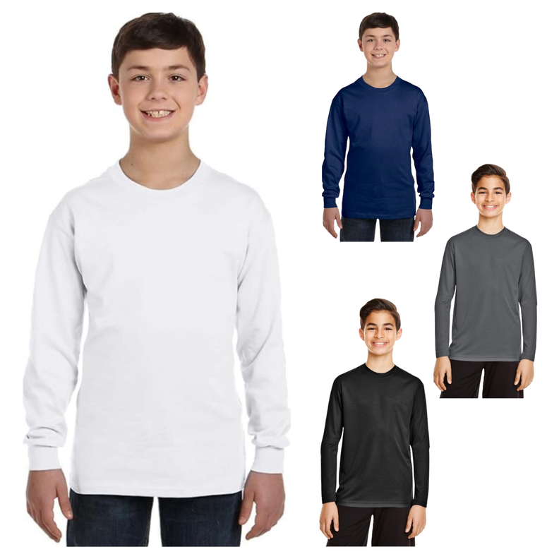Pack 4 Camisetas Bambú Primera Capa Niño Cuello Redondo-0