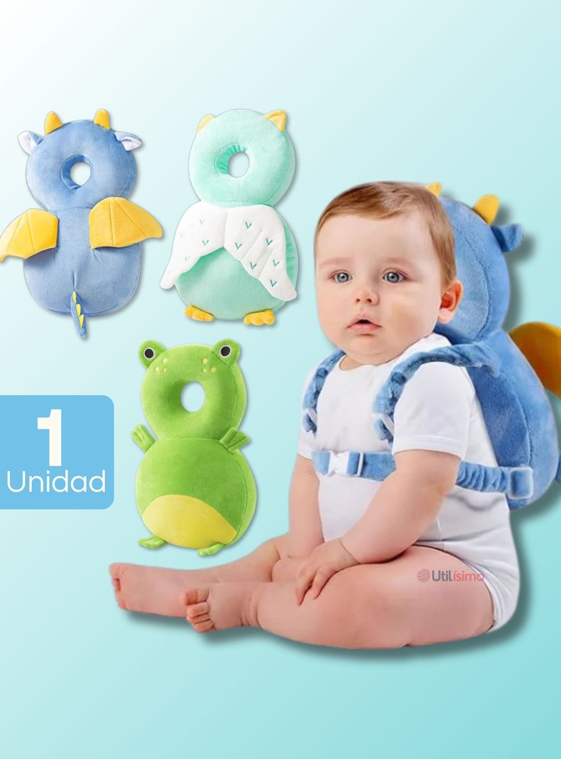 Mochila Protectora Cabeza Bebé Niño Antigolpes Almohadilla Ajustable Surtido-0