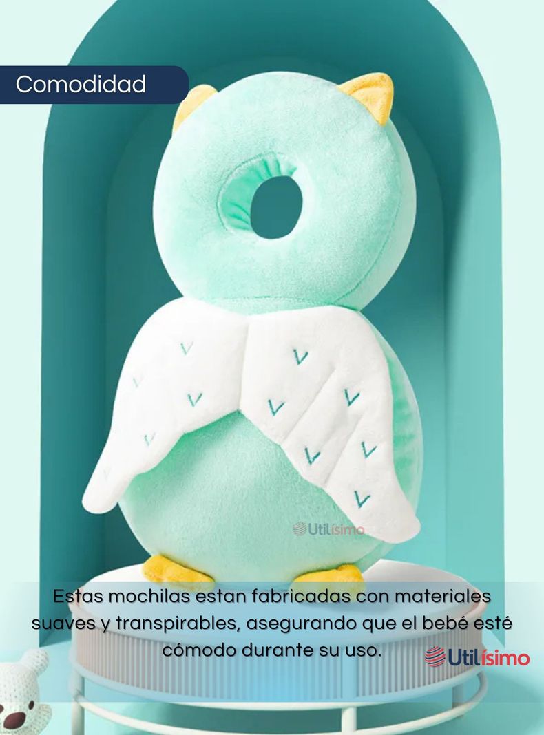 Mochila Protectora Cabeza Bebé Niño Antigolpes Almohadilla Ajustable Surtido-3