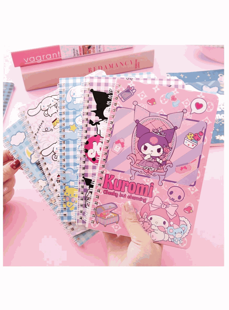 Pack 5 Cuadernos Universitarios Kuromi Marca Pro Arte Diseños Surtidos 100 Hojas-6