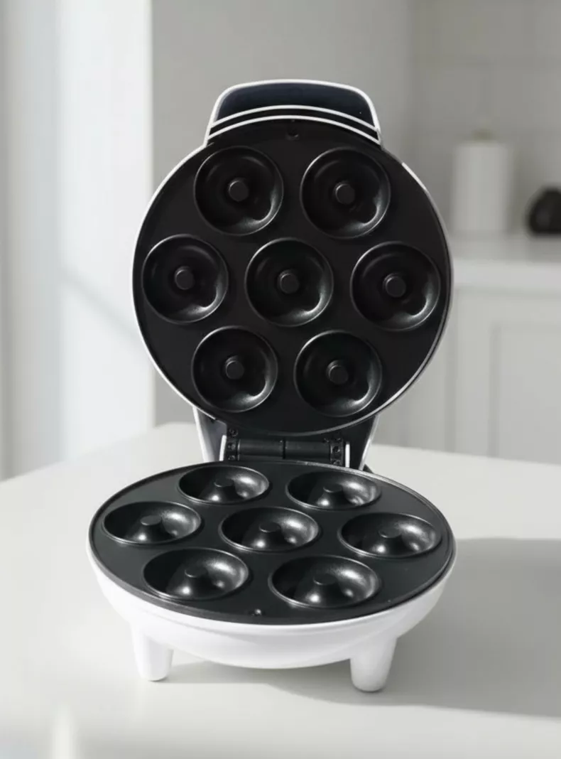 LINE Máquina Mini Donas Antiadherente Capacidad 7 MiniDonas 1200W de Potencia