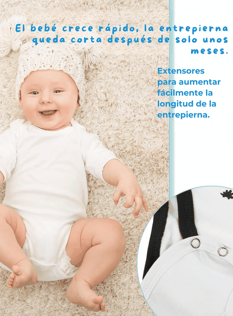 Pack 4 Unidades Extensor Body Bebé +Pack 4 Bodys Algodón Niño Manga Corta Blue Dogs-6
