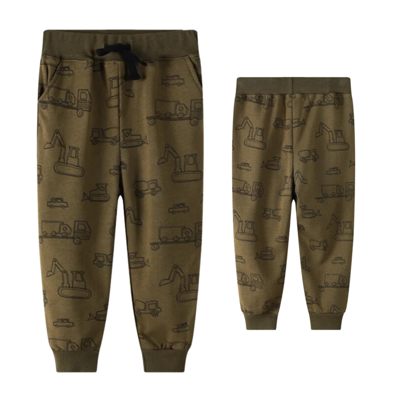 Pantalon Buzo Niño 100% Algodón Camiones Jump Kids-0