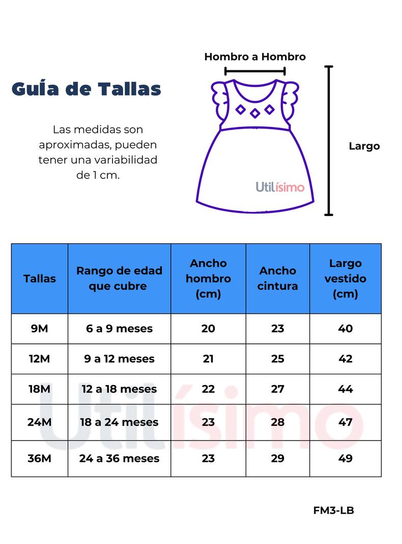 Vestido Sin Mangas Estampado Bebé Niña 9 a 36 Meses Summer Holiday-1
