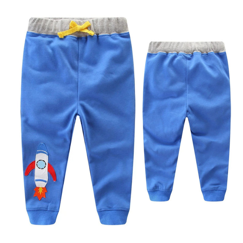 Pantalon Buzo Niño 100% Algodón Cohete Jump Kids-0
