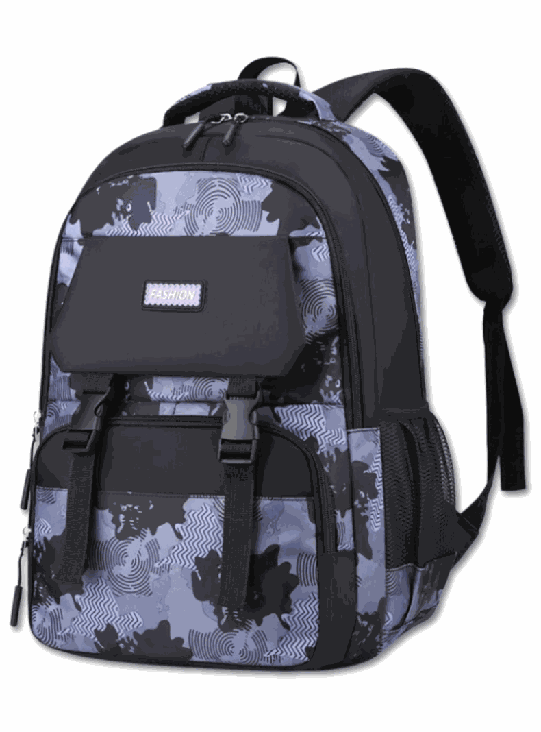Mochila Escolar Juvenil Universitaria 47cm Blue Black