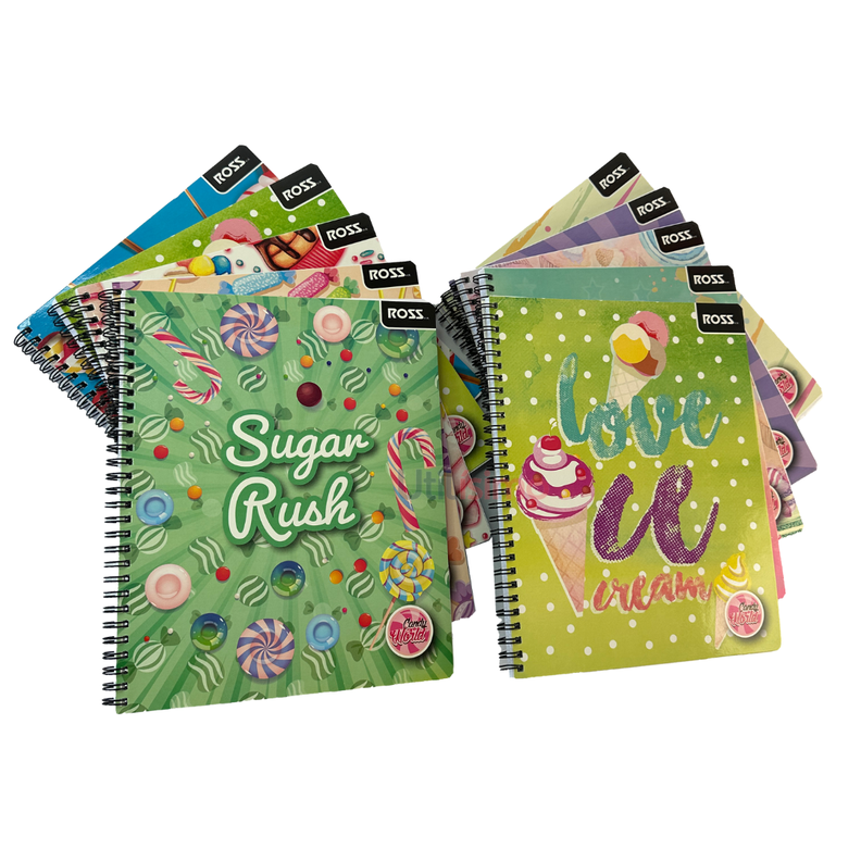 Pack 10 Cuadernos Dulces Matemática 7MM 100 hojas-0