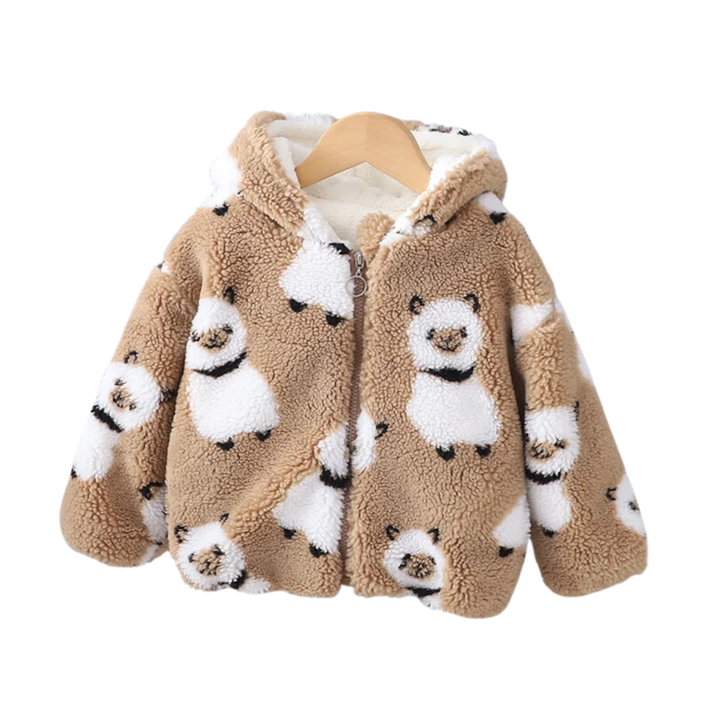 Chaqueta Peluda Forrada en Chiporro Unisex Marrón Jump Kids-0