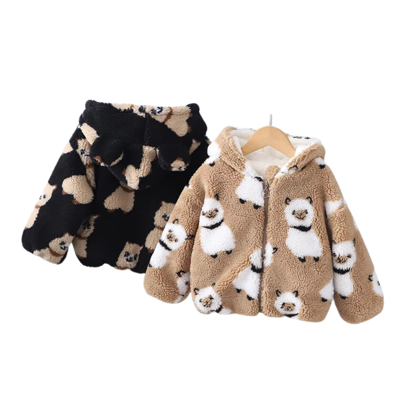 Chaqueta Peluda Forrada en Chiporro Unisex Marrón Jump Kids-2