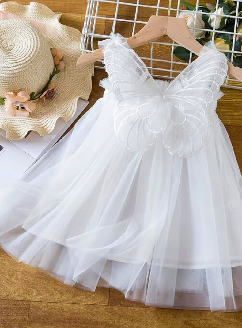 Vestido Tutú para niña 6 Meses a 4 Años Dulce Mariposa-1