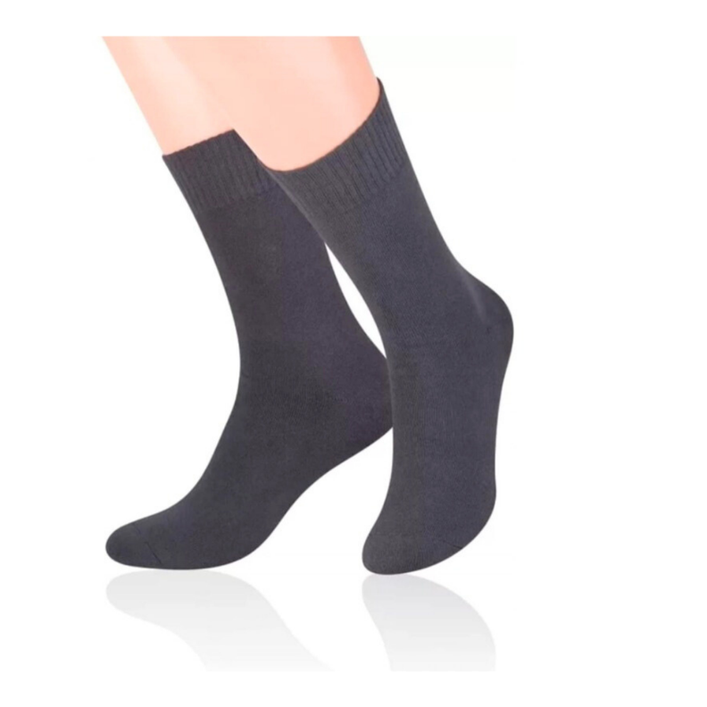 Pack 3 Calcetines Escolar Corto Gris Bambu OMAS S
