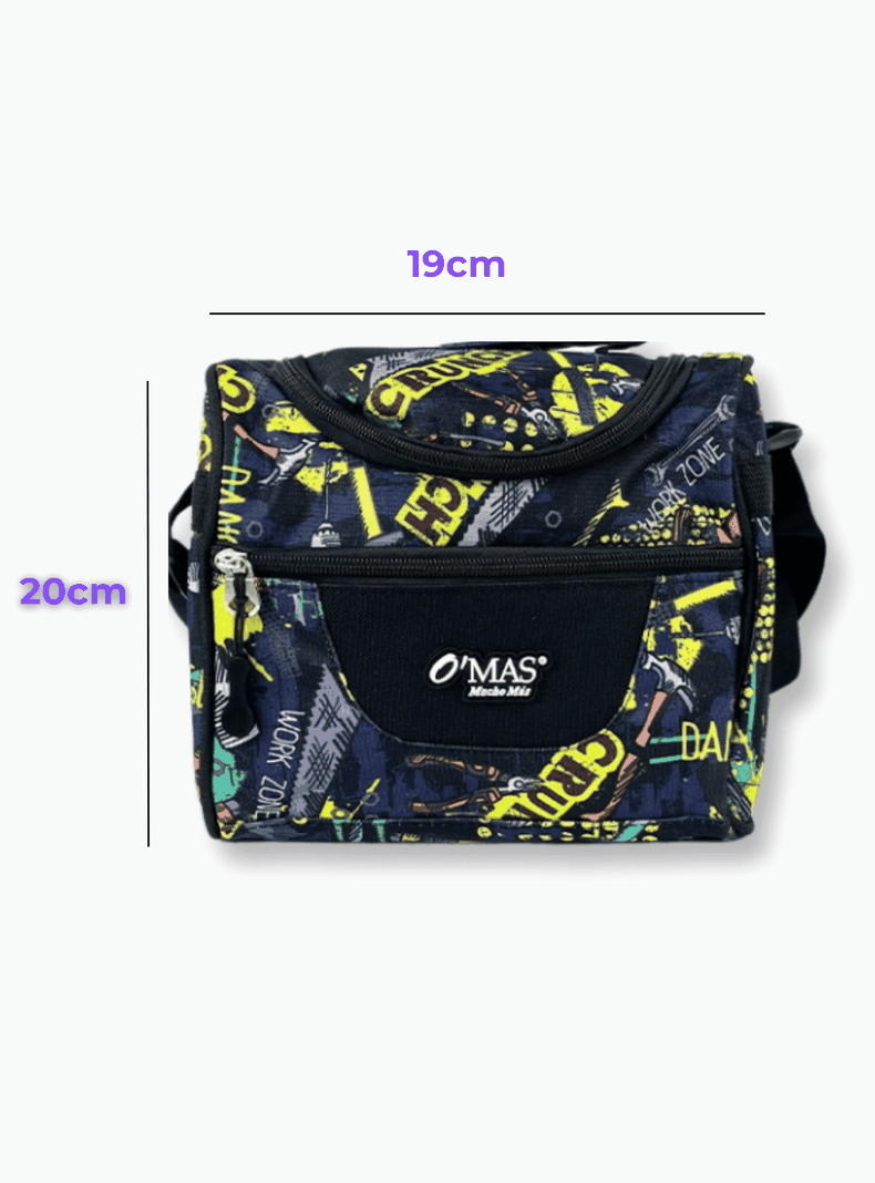Mochila Con Lonchera Y Estuche 45cm Escolar Niño Rock Star-2