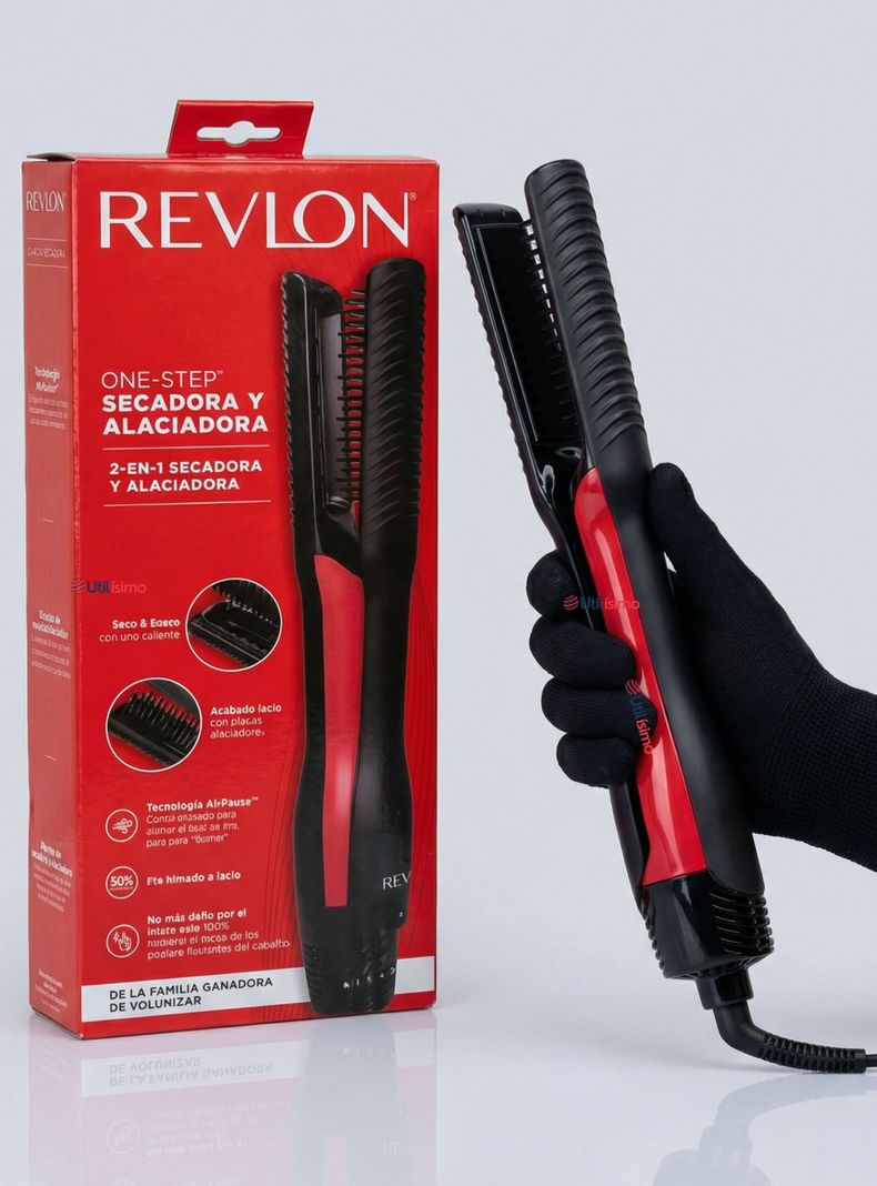 Secador Alisador de Revlon One-Step Pontencia de 1200w 2 En 1