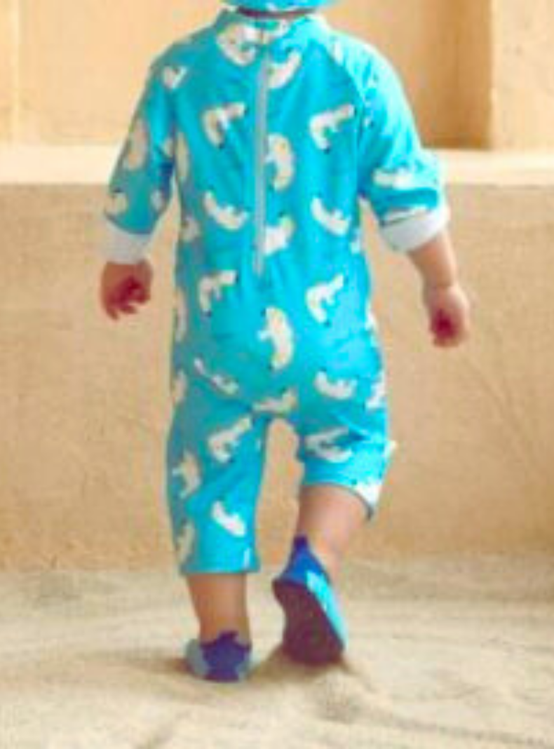 Traje de Baño Enterito Manga Larga Niño Jump Kids Gaviota-3