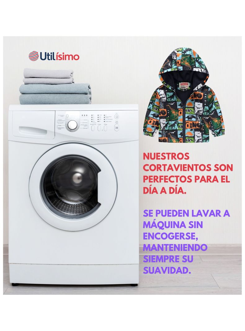 Cortaviento Impermeable Chaqueta Estampado Niño Y Bebé Jump Kids-7