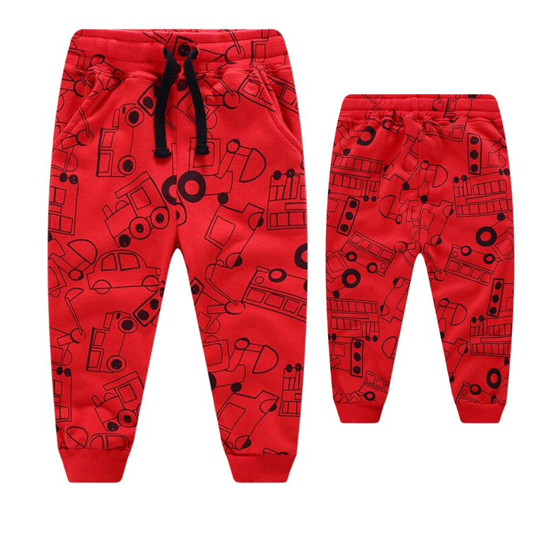 Pantalon Buzo Niño 100% Algodón Autos Jump Kids-0