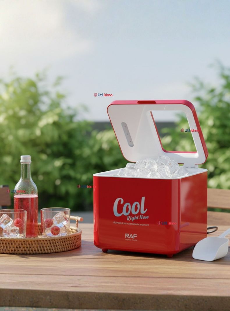 Máquina de Hielo Portátil Eléctrica Hielera Hogar Premium